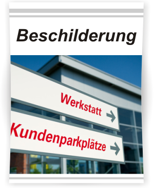 beschilderung